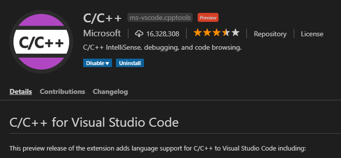 Cpp for Vs Code